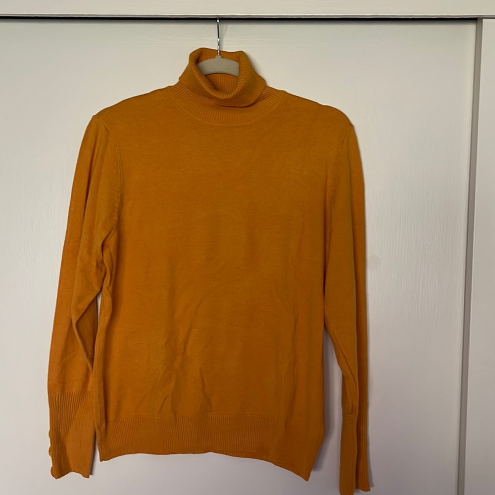 Gold turtle neck